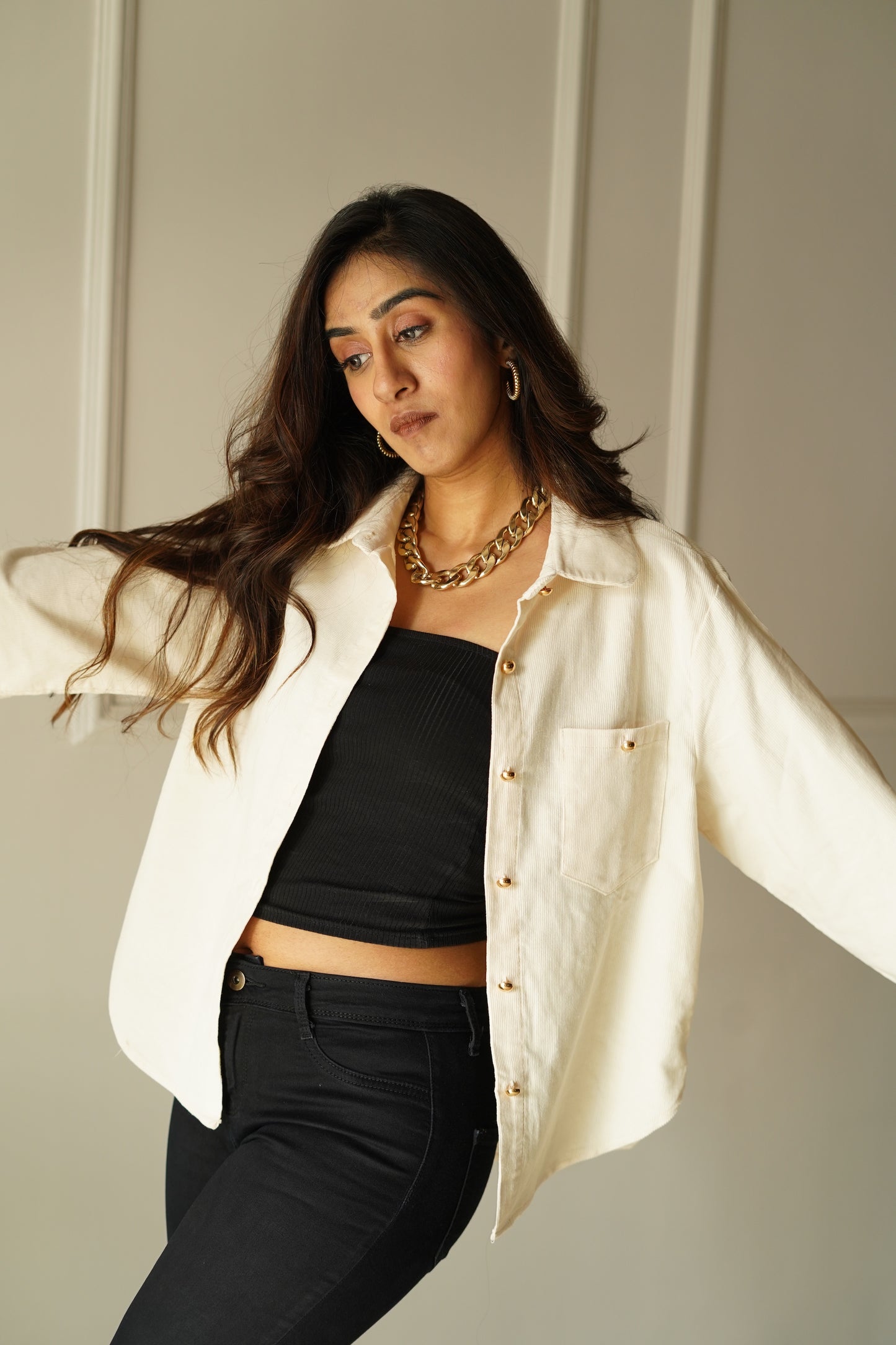 White Corduroy Shirt