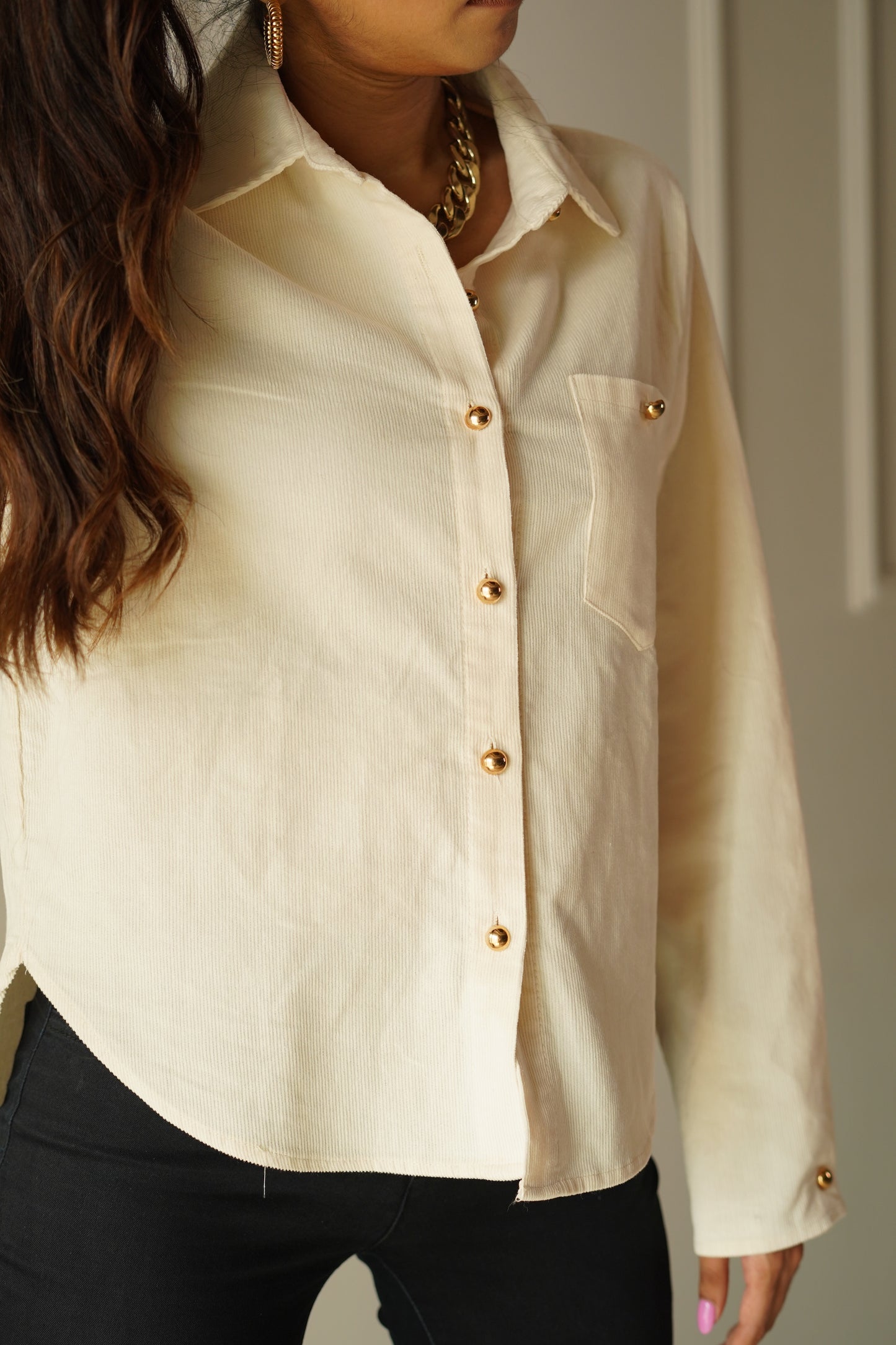 White Corduroy Shirt