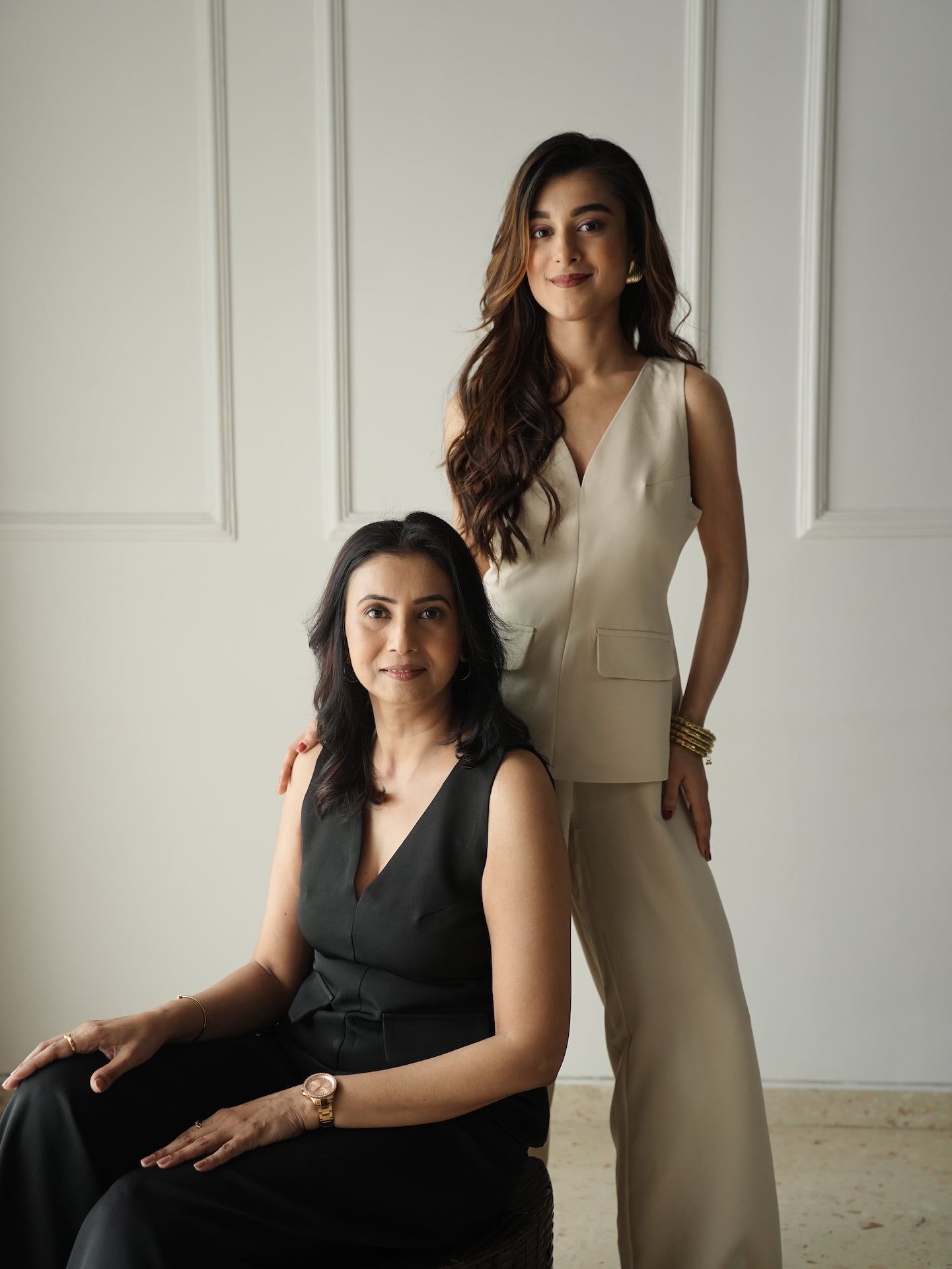 Tailored Waistcoat Ensemble Black