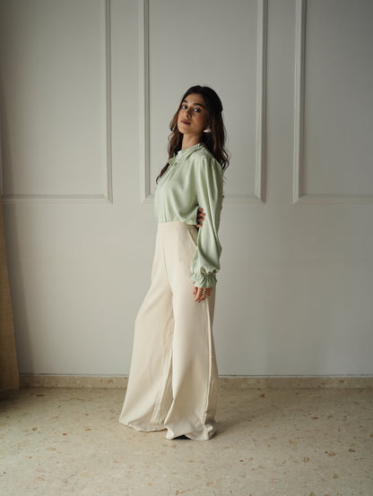 Pista Green Adorn Shirt