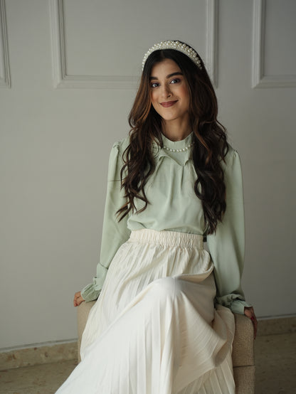 Pista Green Adorn Shirt