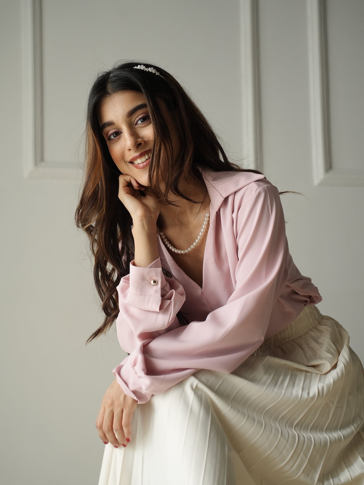 Pink Pearl Adorn Top