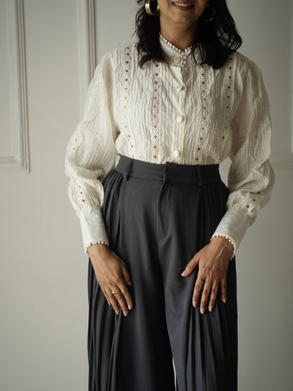 Cream Buttoned Shirt