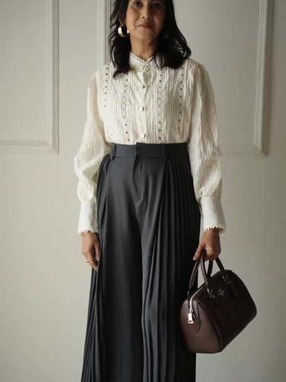 Cream Buttoned Shirt