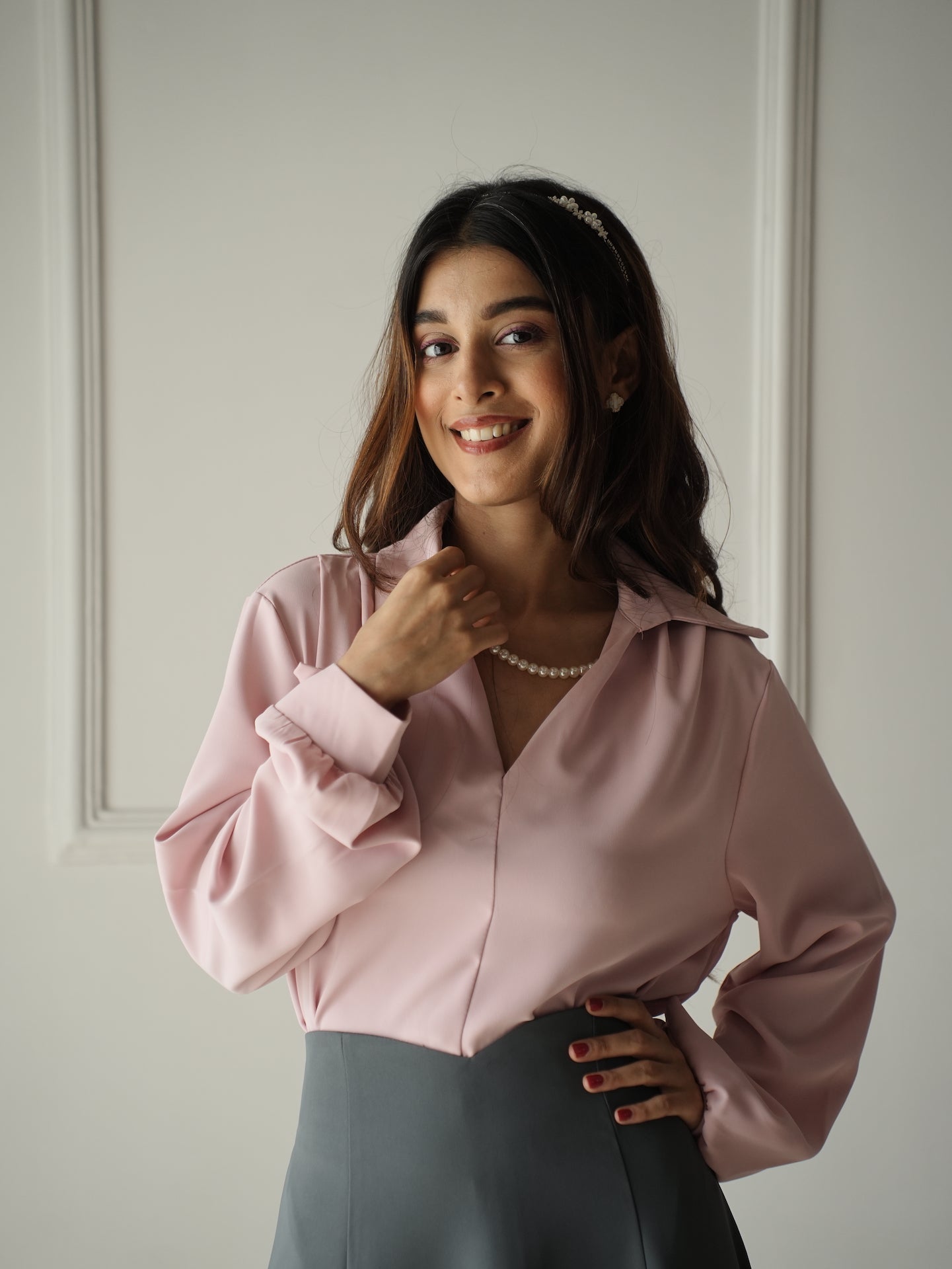 Pink Pearl Adorn Top