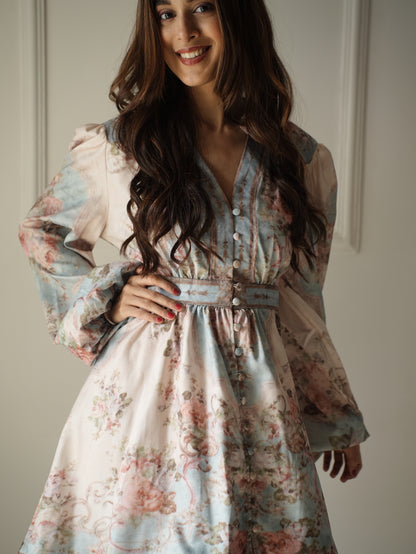 Bloom Blue Floral Dress