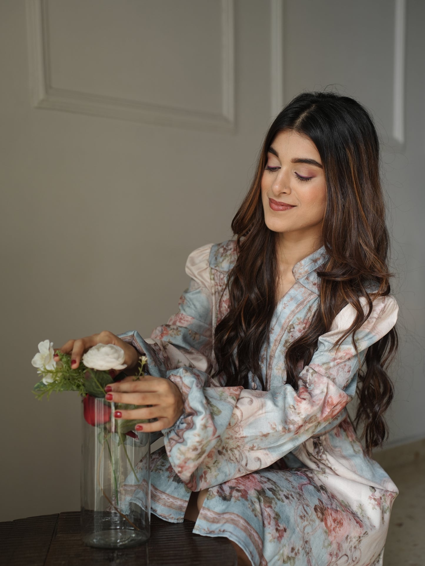 Bloom Blue Floral Dress