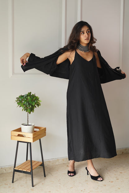 Shirt & Dress Duo Black