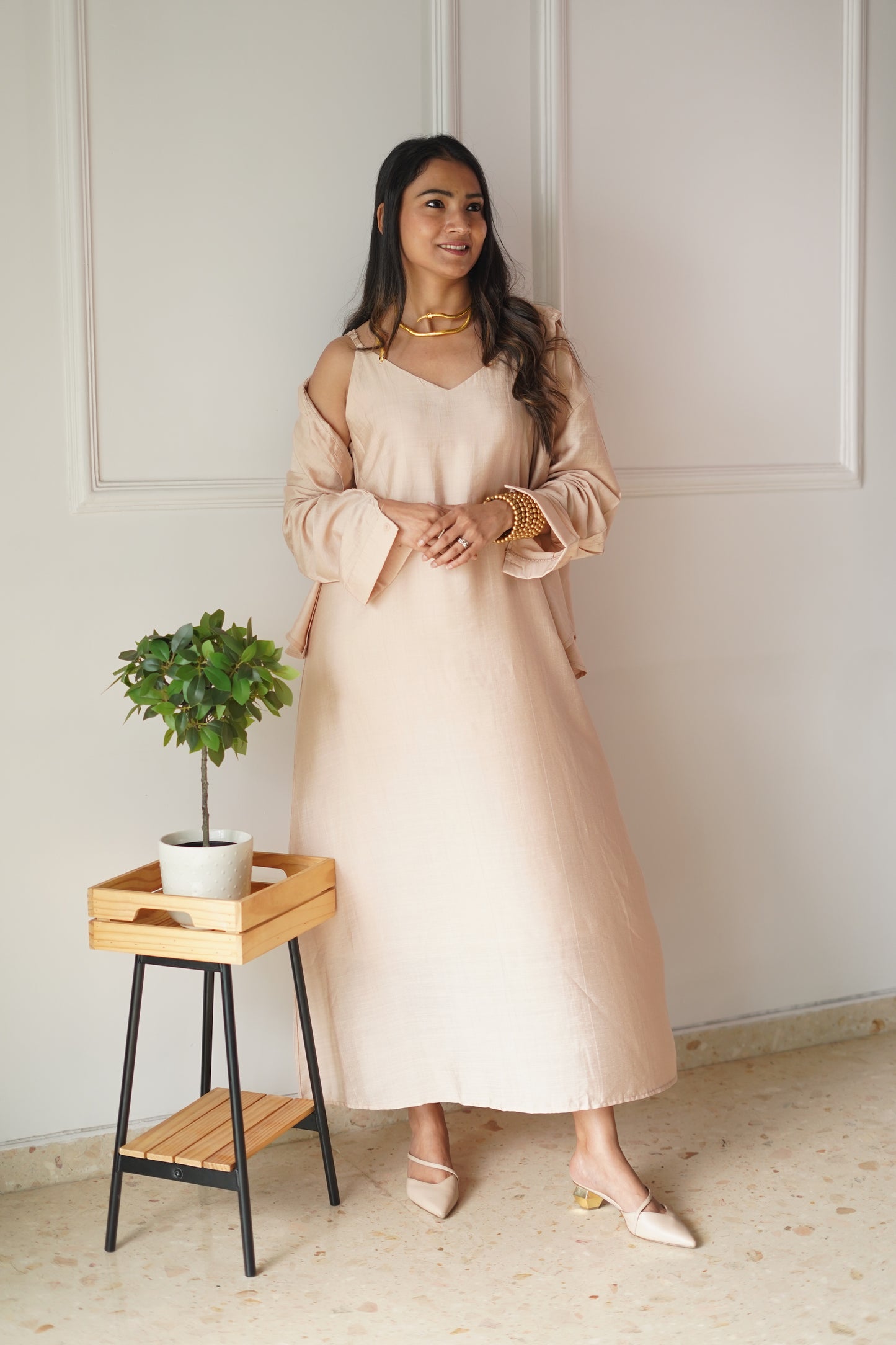 Shirt & Dress Duo Nude