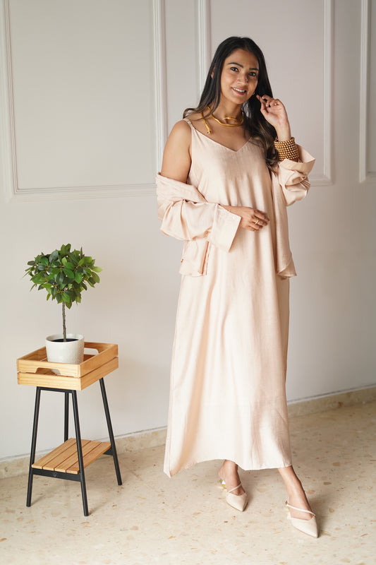 Shirt & Dress Duo Nude