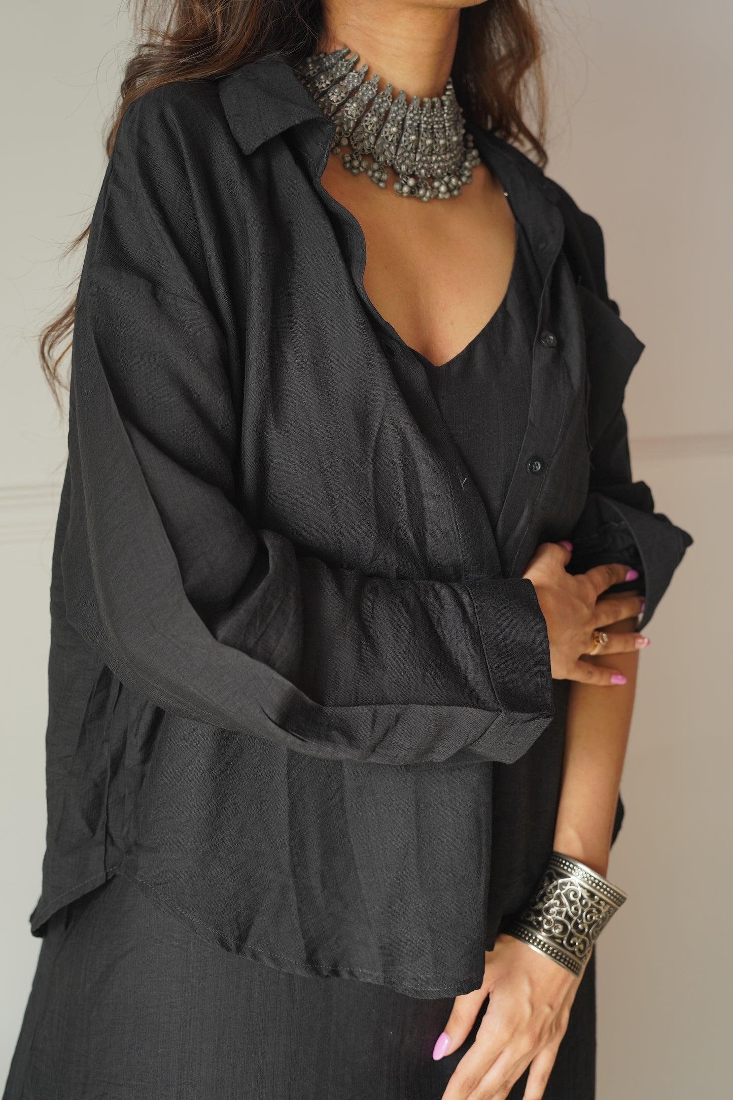 Shirt & Dress Duo Black