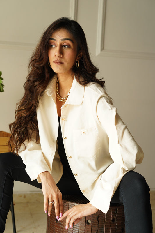 White Corduroy Shirt