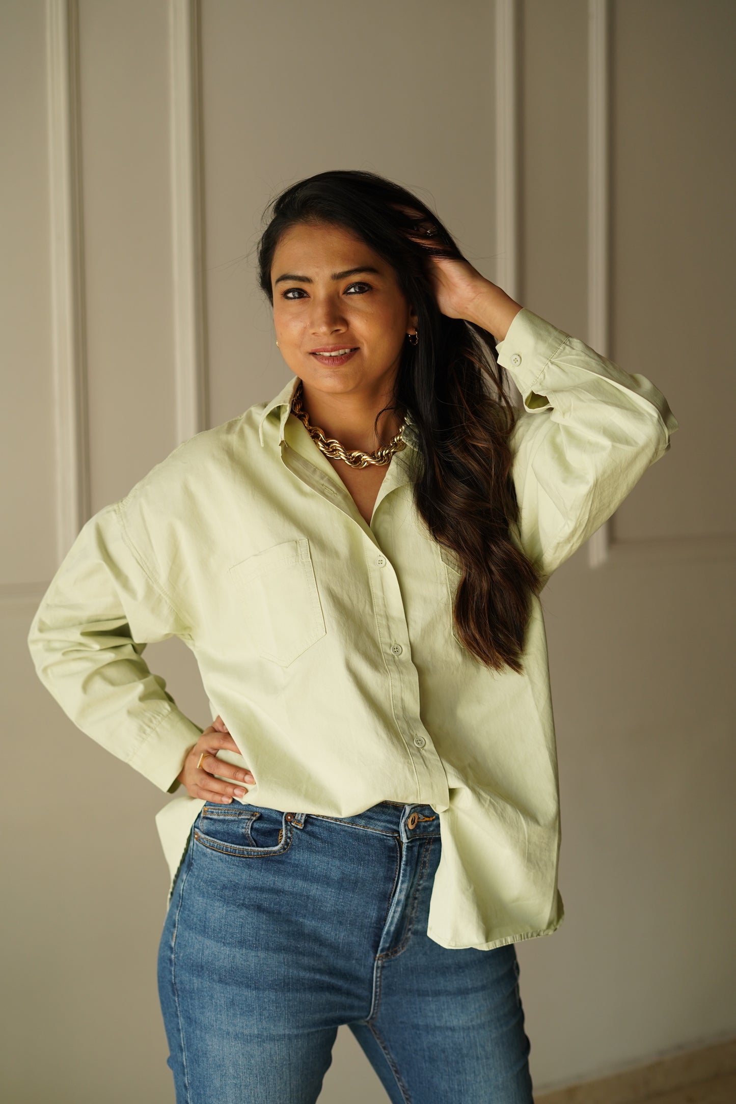 Green Long Sleeve Shirt