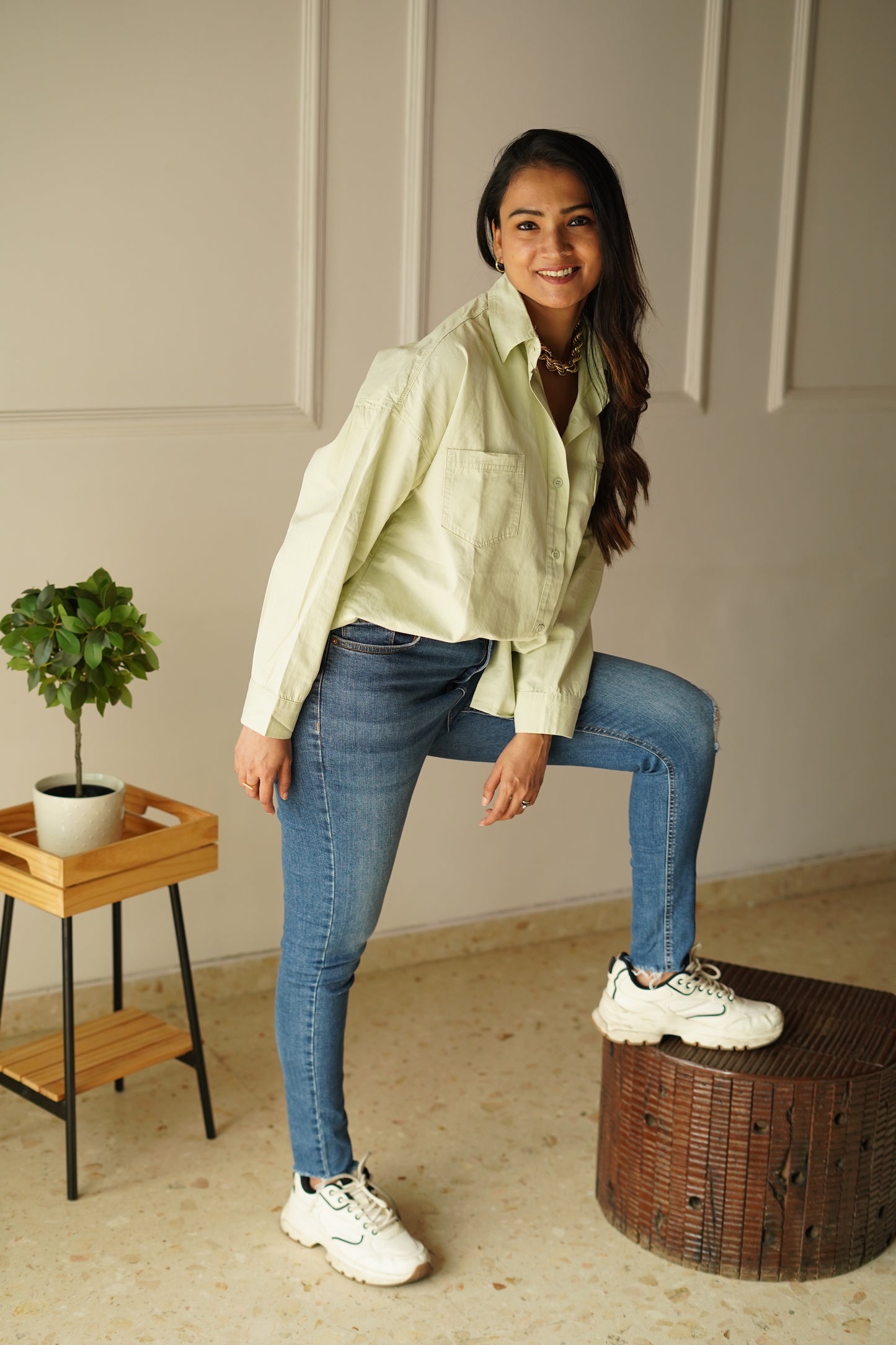 Green Long Sleeve Shirt