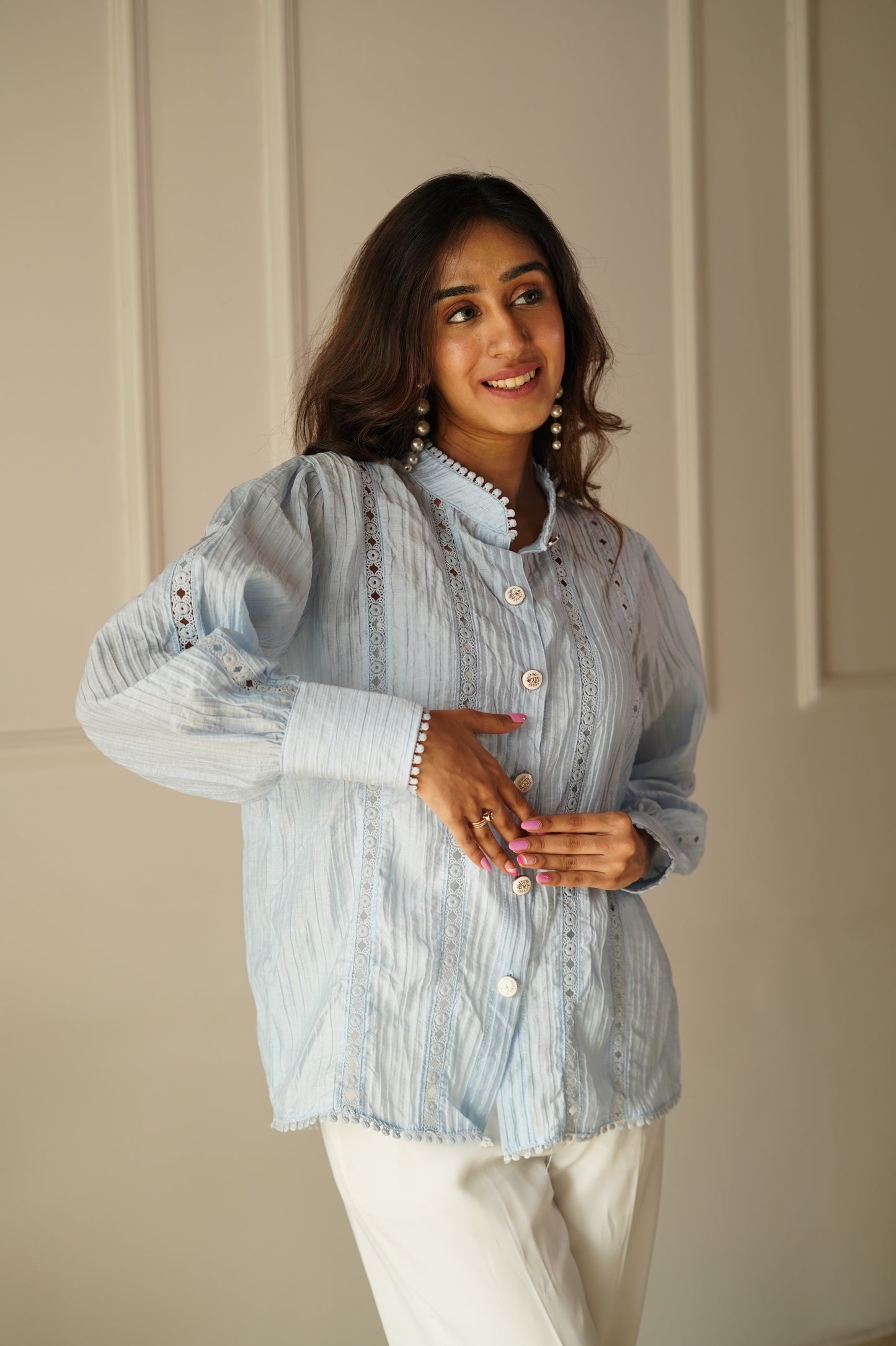 Sky Blue Buttoned Shirt