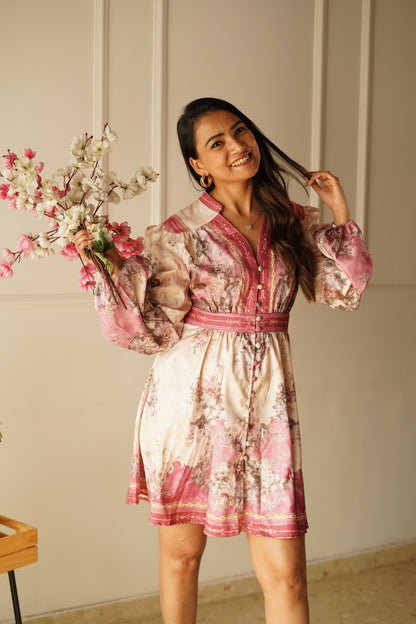 Blush Pink Floral Dress