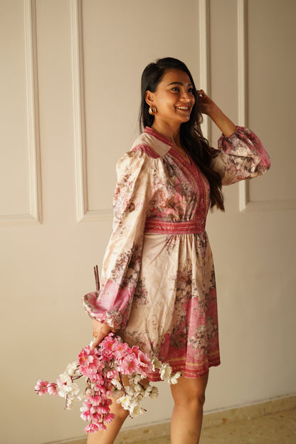 Blush Pink Floral Dress