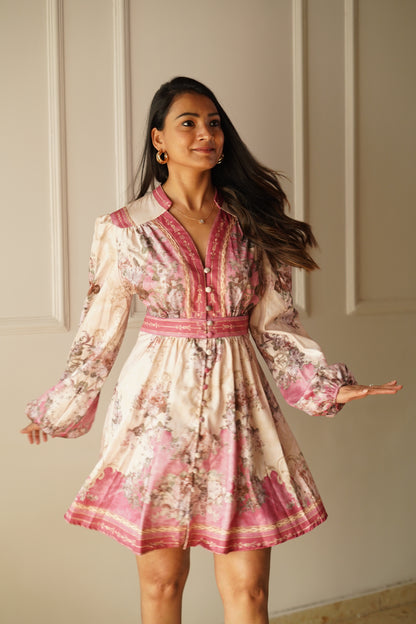 Blush Pink Floral Dress