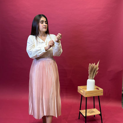 Blush Pink Skirt